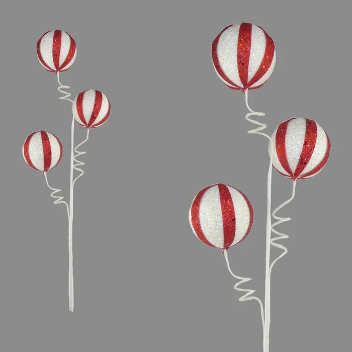 Red & White 3 Gobstopper Pick – 52cm