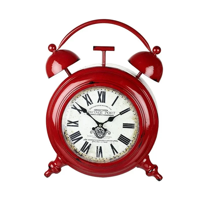 Red Traditional Clock – 46cm