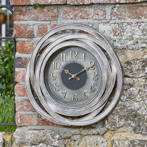 Ripley Grey Garden Wall Clock