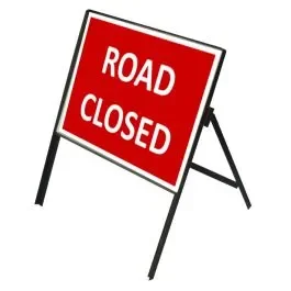 Road Closed Sign, 1050x750mm