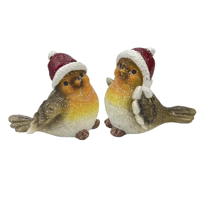 Robin with Hat – 8cm