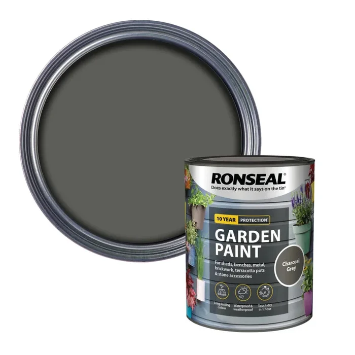 Ronseal Garden Paint – Charcoal Grey 750ml