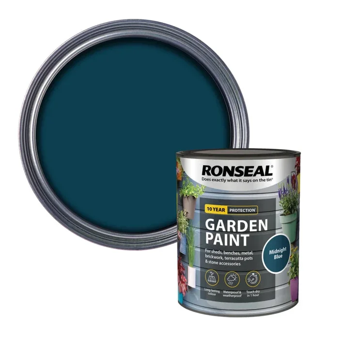 Ronseal Garden Paint – Midnight Blue 750ml