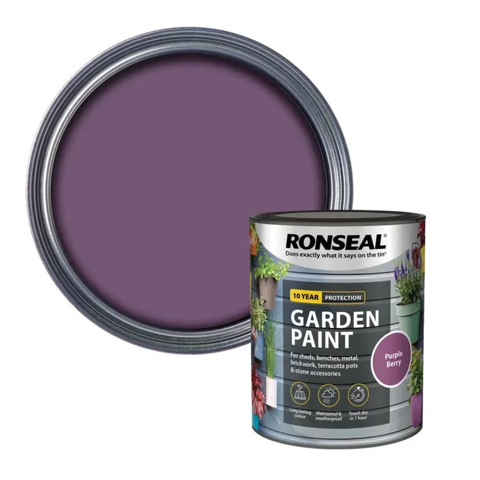 Ronseal Garden Paint – Purple Berry 750ml