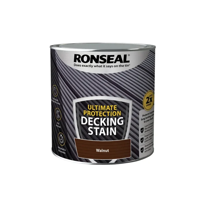Ronseal Ultimate Protection Decking Stain – Walnut 2.5L
