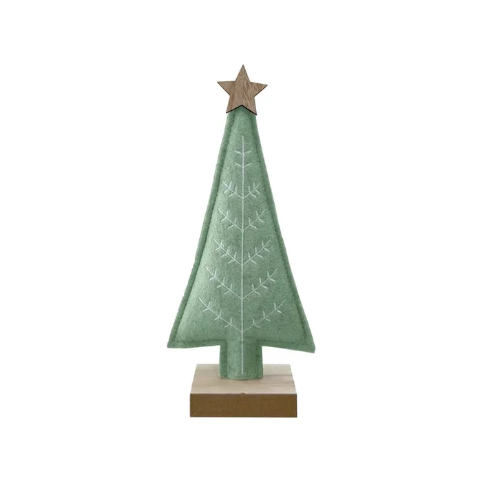 Sage Embroidered Tree – 26cm