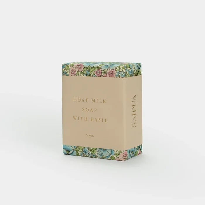 Saipua Goat Milk with Basil Soap
