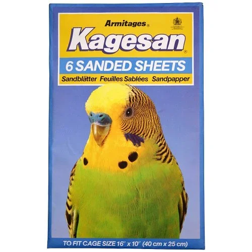Sanded Sheets Pk6 Caged Bird 16″x10″