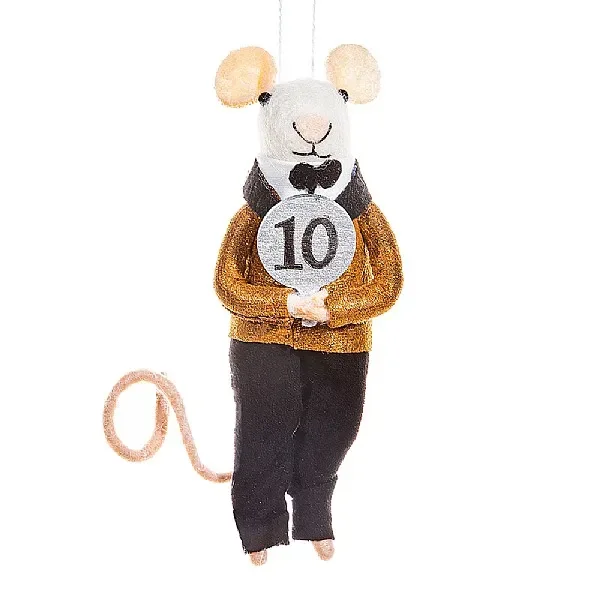Sass & Belle Mouse Dancing Judge Hanging Decoration