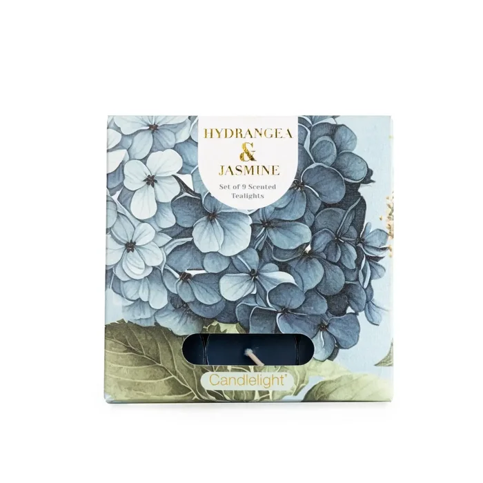 SET OF 9 TEALIGHTS HYDRANGEA & JASMINE W