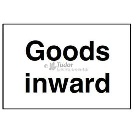 Sign 300x200mm, Goods inwards