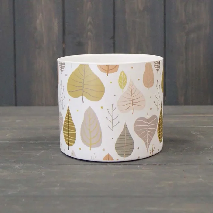 Small Fall Leaf House Plant Pot – 10cm