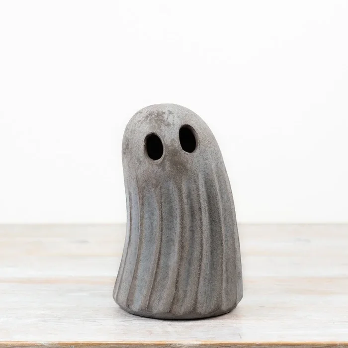 Small Standing Grey Ghost Ornament 20cm