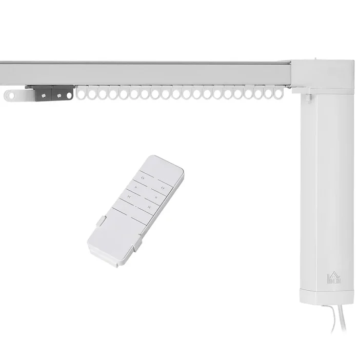 Smart Electric Curtain Track System – 3.6m Automated Drapery Rail with Remote, Alexa, Google Integration & WiFi App Control – Easy Home Automation for Convenience and Accessibility