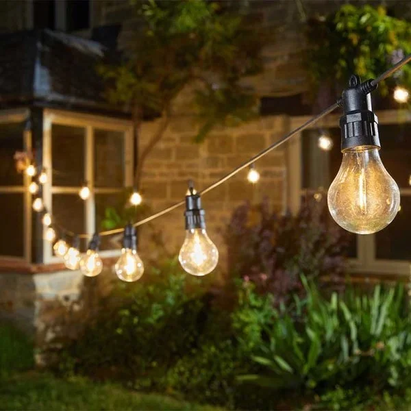 Smart Garden Decor Festoon 20 Warm White Connectable Edison Bulb LED Lights
