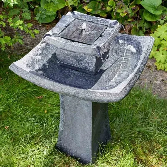 Smart Garden Pagoda Solar Powered Water Feature / Fountain
