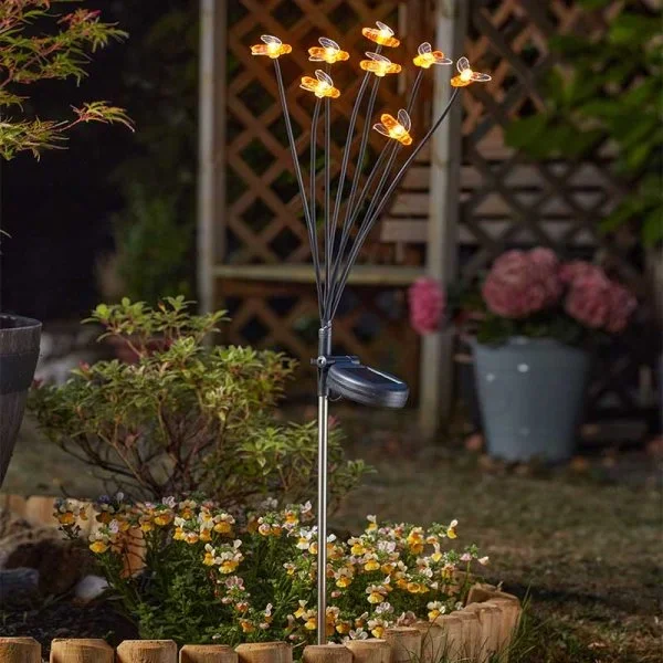 Smart Solar – 8-Stem BeeLights Solar Powered Stake Light