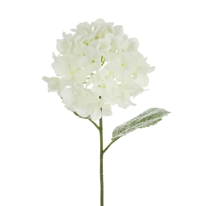 Snowstorm Artificial Hydrangea Flower & Stem