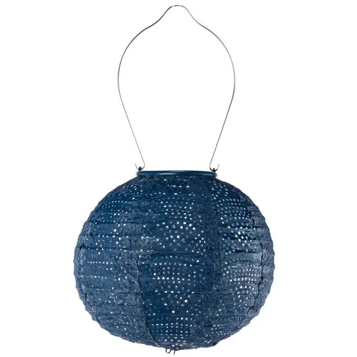 Solar Lantern – Soji Stella Globe Ultramarine 8in