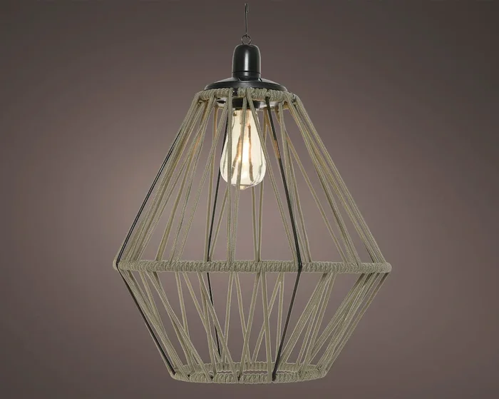 Solar Outdoor Hanging LED Pendant Light Grey