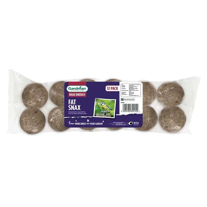 Special Offer Gardman Pack of 12 Suet Fat Ball High Energy Snax Bird Food – 960g