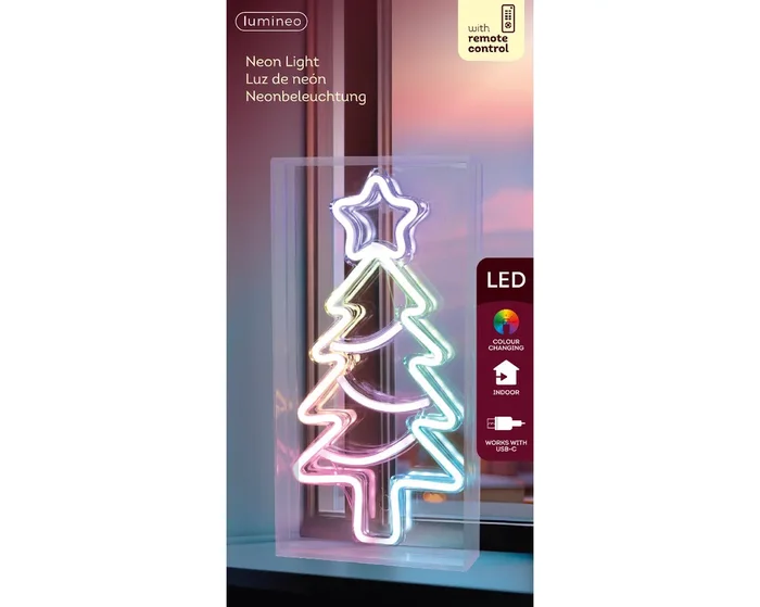 Standing Colour Changing Christmas Tree LED Light – 30cm