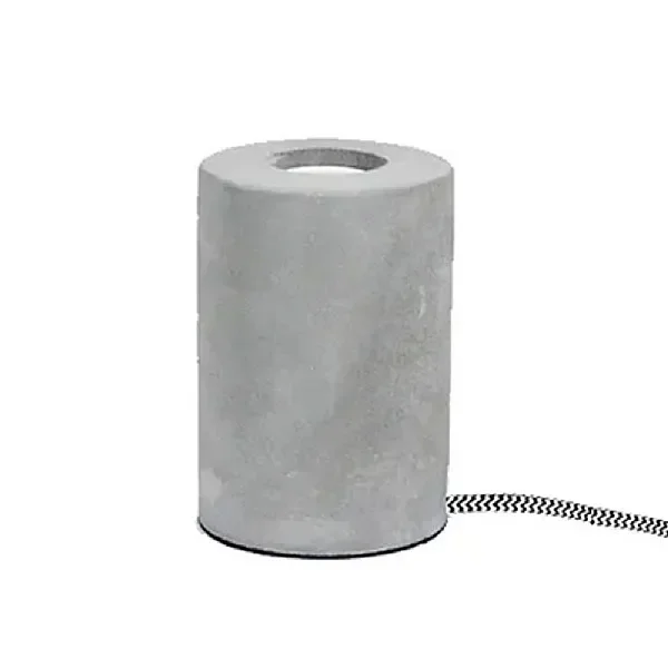 Steepletone B2 Grey Concrete Screw Down Style Table Lamp Base