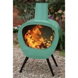 Stella Chimenea – Mid-Century Retro Design in Lichen