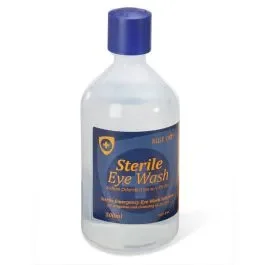 Sterile Saline Eyewash Bottle, 500ml bottle
