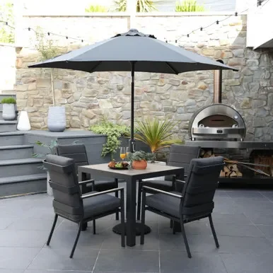 Supremo Mannington 4 Seat 90cm Square Dining Set