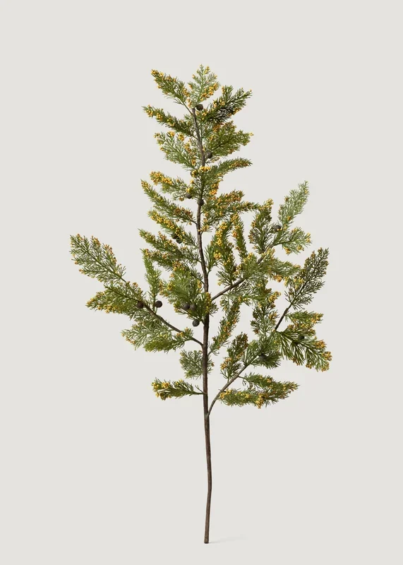 Tall Natural Touch Faux Pine Evergreen Branch – 40″