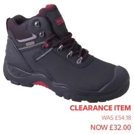 Tempest Waterproof black safety Hiker boot, Size 4