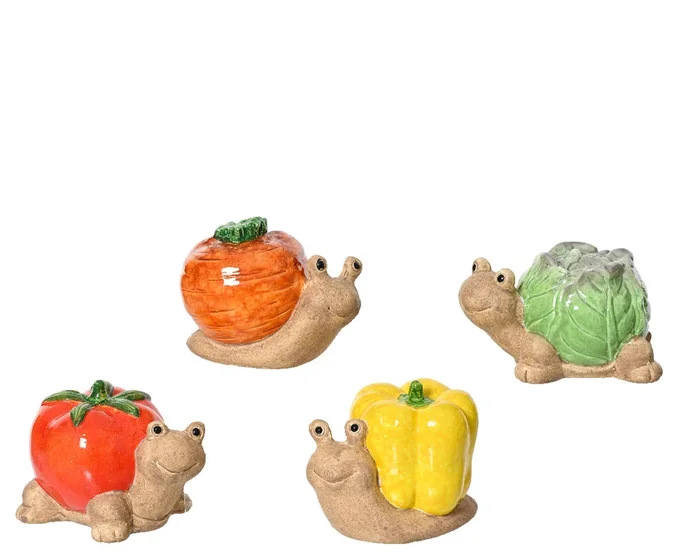 Terracotta Turtle/Snail Vegetables Ornament