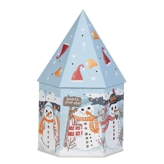 Three Kings 21cm Inlit Light Up Christmas Décor House Snowmen! (2580024)