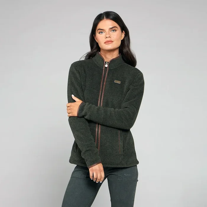 Toggi Womens Britannia Full Zip Fleece Forest Green