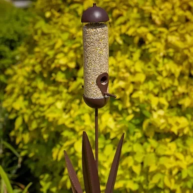 Tom Chambers Bird Feeder – Rustic Reed Border Seed Feeder