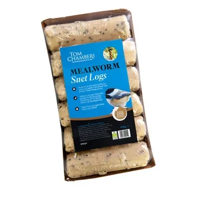 Tom Chambers Bird Food Suet Logs – Mealworm