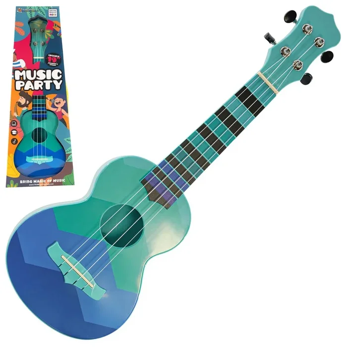 Ukulele 4 Strings Blue Musical Instrument