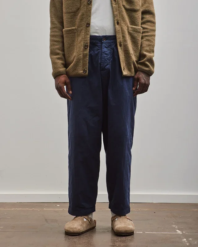 Universal Works Quilted Oxford Pant, Navy