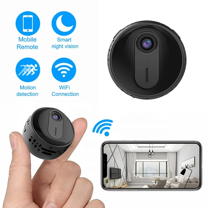V380 HD 1080P WiFi Mini Camera – Low Power, Infrared Night Vision, Two-Way Voice, Motion Sensor Detection – Ideal for Home Security Monitoring