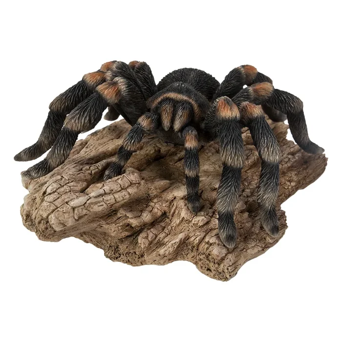 Vivid Arts – Real Life Tarantula on Log Garden Ornament