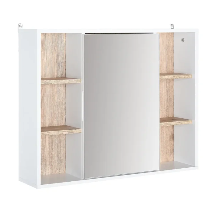 Wall Mounted Medicine Cabinet with Storage – Bathroom Mirror Cabinet with Adjustable Shelf, White Finish – Ideal for Organizing Toiletries and Medications