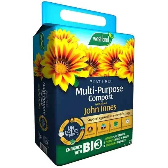 Westland Peat Free Multi Purpose Compost & John Innes 25L Bale (10100190)