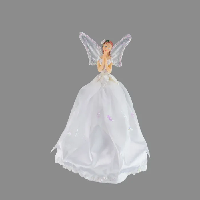 White Angel Fairy Tree Topper 23cm