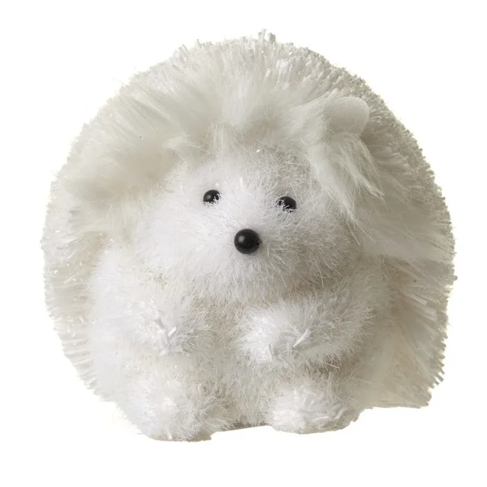 White Hedgehog Christmas Decoration