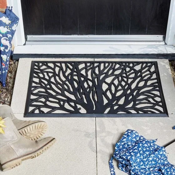 Wild Willow Rubber Door Mat