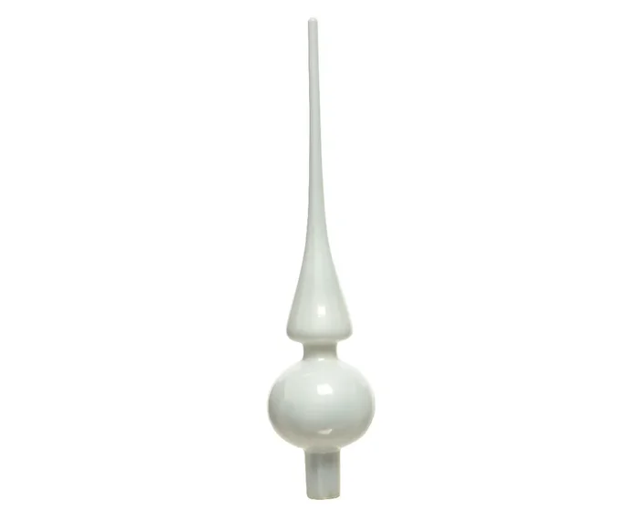 Winter White Glass Tree Topper