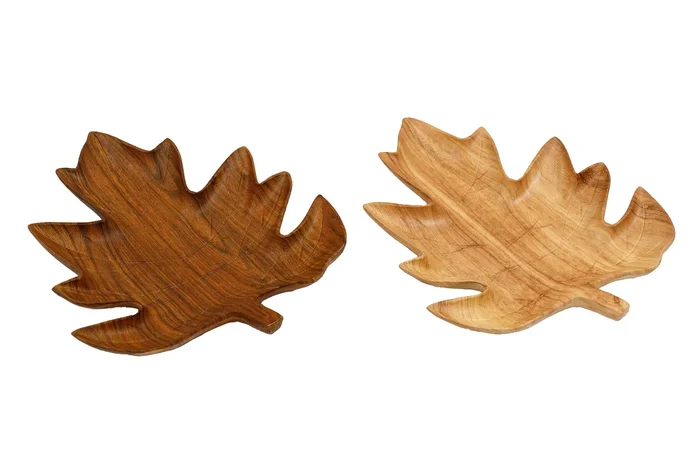 Wood Grain Leaf Tray