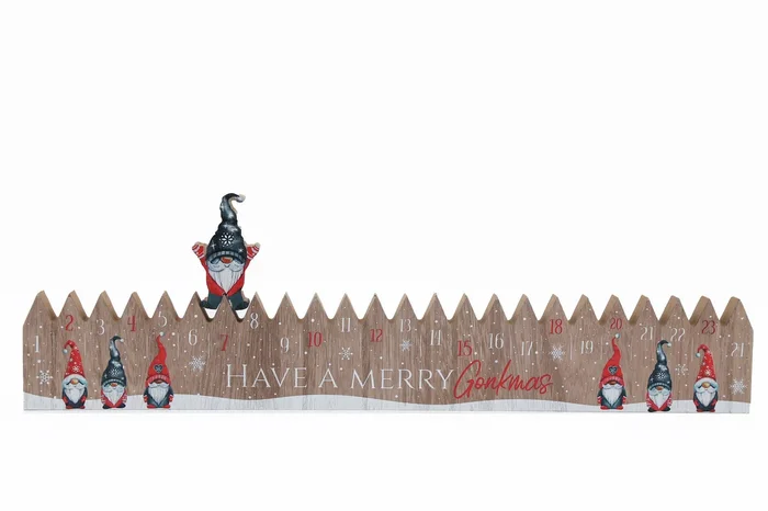 Wooden Christmas Gonk Advent Calendar – 48cm