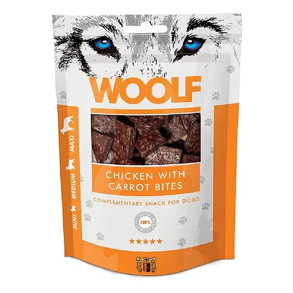 Woolf Chicken Bites – Carrot (100g)